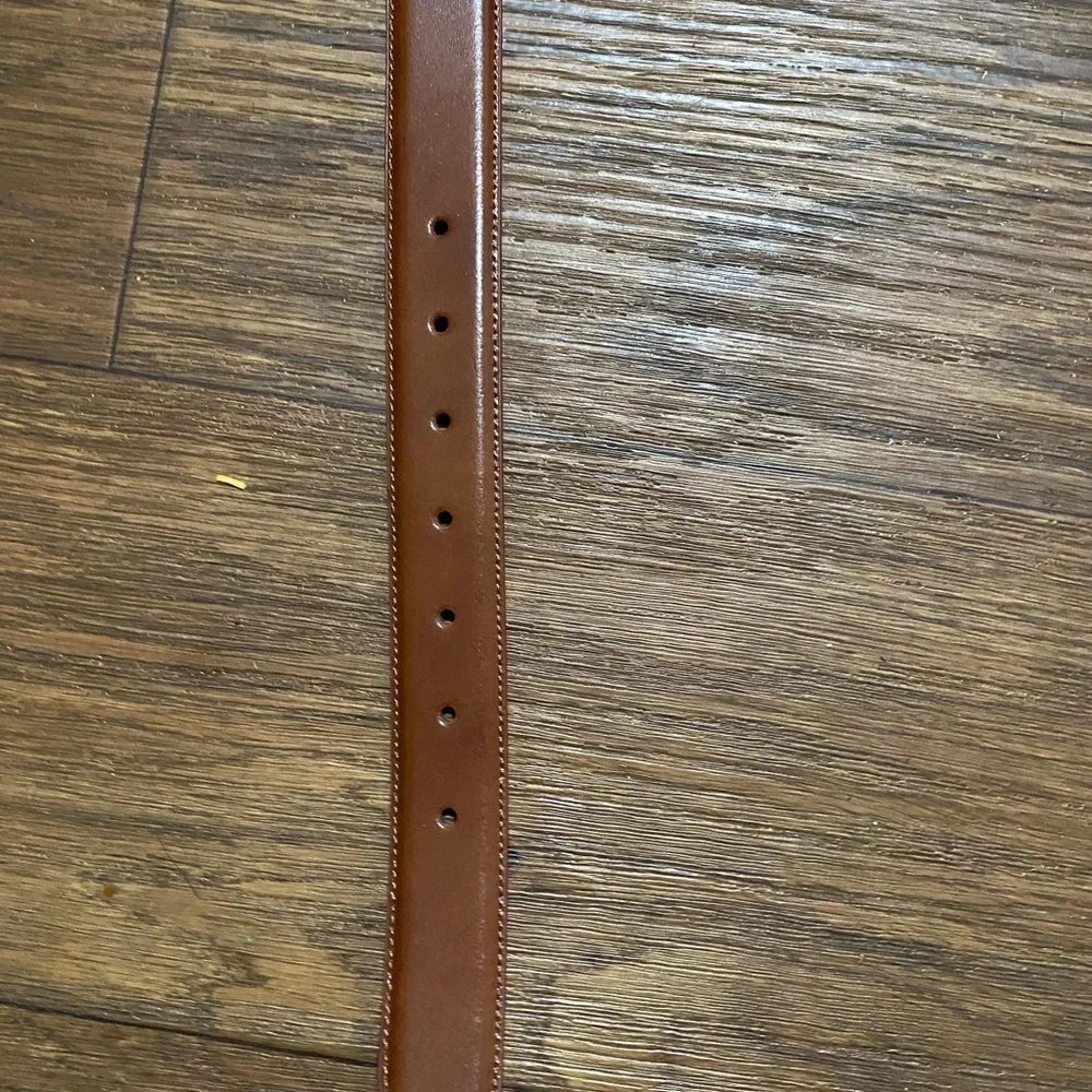 Leather mens casual belt - Picture 4 of 9